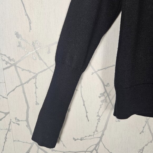 Wilfred Black 100% Merino Wool Mockneck Cyprie Sweater - Picture 4 of 9